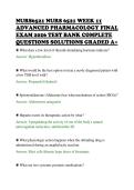 NURS6521 NURS 6521 WEEK 11&NewLine;ADVANCED PHARMACOLOGY FINAL&NewLine;EXAM 2026 TEST BANK COMPLETE&NewLine;QUESTIONS SOLUTIONS GRADED A&plus;&NewLine;