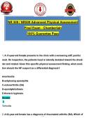 NR 509 &sol; NR509 Advanced Physical Assessment &NewLine;Final Exam - Chamberlain  &NewLine;100&percnt; Guarantee Pass 
