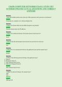 CS6250 COMPUTER NETWORKS EXAM 1 STUDY SET&NewLine;SUMMER UPDATED ACTUAL QUESTIONS AND CORRECT&NewLine;ANSWERS
