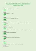 CSCT EXAM UPDATED ACTUAL QUESTIONS AND&NewLine;CORRECT ANSWERS