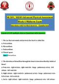 NR 509 &sol; NR509 Advanced Physical Assessment &NewLine;Week 4 Midterm Exam &NewLine;Questions with Verified Answers - Chamberlain