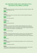 HEA 300 STUDY GUIDE &lpar;TEST 1 UPDATED ACTUAL&NewLine;QUESTIONS AND CORRECT ANSWERS