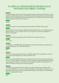 NC BMBT ACT AND RULES QUIZ UPDATED ACTUAL&NewLine;QUESTIONS AND CORRECT ANSWERS