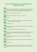 NICET 3 TEST UPDATED ACTUAL QUESTIONS AND&NewLine;CORRECT ANSWERS