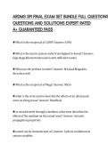 ARDMS SPI FINAL EXAM SET BUNDLE FULL QUESTIONS AND SOLUTIONS EXPERT&period;pdf&NewLine;&NewLine;