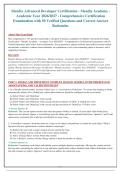 Mendix Advanced Developer Certification - Mendix Academy &NewLine;Academic Year 2026&sol;2027 - Comprehensive Certification&NewLine;Examination with 50 Verified Questions and Correct Answer&NewLine;Rationales