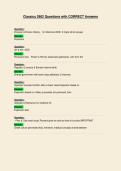 Classics 2902 Questions with CORRECT Answers