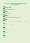 POHS 4 EXAM 1 UPDATED ACTUAL QUESTIONS AND&NewLine;CORRECT ANSWERS