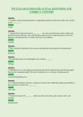 PTCE EXAM &num;3 UPDATED ACTUAL QUESTIONS AND&NewLine;CORRECT ANSWERS
