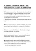 NURSE PRACTITIONERS IN PRIMARY CARE I&NewLine;THIRD TEST 2026 SUCCESS BLUEPRINT GUIDE