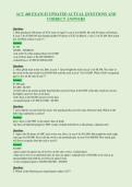 ACC 460 EXAM &num;2 UPDATED ACTUAL QUESTIONS AND&NewLine;CORRECT ANSWERS