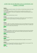 ACRP CCRC EXAM UPDATED ACTUAL QUESTIONS AND&NewLine;CORRECT ANSWERS
