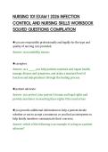 NURSING 101 EXAM 1 2026 INFECTION&NewLine;CONTROL AND NURSING SKILLS WORKBOOK&NewLine;SOLVED QUESTIONS COMPILATION&NewLine;