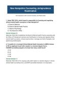 New Hampshire Counseling Jurisprudence Exam &mdash; 120 Questions