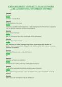 CHMN 201 LIBERTY UNIVERSITY&colon; EXAM 1 UPDATED&NewLine;ACTUAL QUESTIONS AND CORRECT ANSWERS