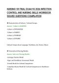 NURSING 101 FINAL EXAM 95 2026 INFECTION&NewLine;CONTROL AND NURSING SKILLS WORKBOOK&NewLine;SOLVED QUESTIONS COMPILATION&NewLine;