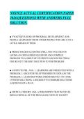 NYSTCE ACTUAL CERTIFICATION PAPER&NewLine;2026 QUESTIONS WITH ANSWERS FULL&NewLine;SOLUTION&period;&NewLine;