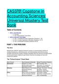 2026&sol;2027 CAS3701 Capstone in Accounting Sciences&colon; S-Tier Universal Mastery Test Bank &lpar;Elite Q&A&rpar;