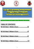 NR 509 &sol; NR509 Advanced Physical Assessment &NewLine;Week 1 to Week 4 Midterm Exam &NewLine;Questions with Verified Answers - Chamberlain