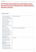 ATI PN Peds FINAL EXAM Newest 2025&sol;2026 Complete Questions And Correct Detailed Answers &lpar;Verified Answers&rpar;&vert;Brand New Version&excl;&excl;