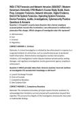 WGU C702 Forensics and Network Intrusion 2026&sol;2027 &vert; Western Governors University C702 Master's Course Study Guide&comma; Exam Prep&comma; Computer Forensics&comma; Network Intrusion&comma; Digital Evidence&comma; Disk & File System Forensics&comma; Operating System Forensics&comma; Device
