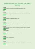 PBH 200 UPDATED ACTUAL QUESTIONS AND CORRECT&NewLine;ANSWERS