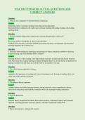 WGU D677 UPDATED ACTUAL QUESTIONS AND&NewLine;CORRECT ANSWERS