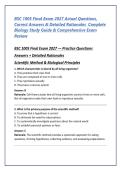 BSC 1005 Final Exam 2027 &vert; Actual Questions&comma; Correct Answers & Detailed Rationales &vert; Complete Biology Study Guide & Comprehensive Exam Review