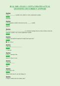 BUAL 2650 - EXAM 2 - GUPTA UPDATED ACTUAL&NewLine;QUESTIONS AND CORRECT ANSWERS