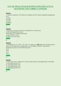ECN 101 FINAL EXAM QUESTIONS UPDATED ACTUAL&NewLine;QUESTIONS AND CORRECT ANSWERS