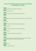 EXAM 1 &lpar;CMA REVIEW UPDATED ACTUAL QUESTIONS&NewLine;AND CORRECT ANSWERS