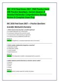 BSC 1010 Final Exam 2027 &vert; FSW Practice Exam &vert; 200 Practice Questions&comma; Correct Answers & Detailed Rationales &vert; Comprehensive Biology Review & Complete Exam Prep
