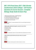 BSC 1010 Final Exam 2027 &vert; FSW &lpar;Florida Southwestern State College&rpar; &vert; 150 Practice Questions & Correct Answers &vert; Complete Biology Study Guide & Exam Prep