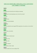 IISE LEAN GREEN BELT UPDATED ACTUAL QUESTIONS&NewLine;AND CORRECT ANSWERS