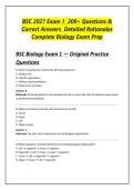 BSC 2027 Exam 1 &vert; 200&plus; Questions & Correct Answers &vert; Detailed Rationales &vert; Complete Biology Exam Prep
