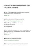 UCSD MGT 18 FINAL COMPREHENSIVE STUDY&NewLine;GUIDE WITH SOLUTIONS