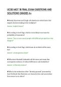 UCSD MGT 18 FINAL EXAM QUESTIONS AND&NewLine;SOLUTIONS GRADED A&plus;