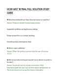 UCSD MGT 18 FINAL FULL SOLUTION STUDY&NewLine;GUIDE