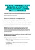 Test Bank for International Business&comma; 3rd Edition by Michael Geringer & Jeanne McNett