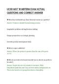 UCSD MGT 18 MIDTERM EXAM ACTUAL&NewLine;QUESTIONS AND CORRECT ANSWER