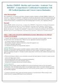 Barkley PMHNP - Barkley and Associates - Academic Year&NewLine;2026&sol;2027 - Comprehensive Certification Examination with&NewLine;350 Verified Questions and Correct Answer Rationales
