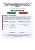 BIOD 103 MEDICAL TERMINOLOGY MODULE 2 AND PRACTICE&NewLine;2026&sol;2027 - QUESTIONS AND ANSWERS 100&percnt; VERIFIED&NewLine;COMPLETE VERIFIED ANSWERS - PASS GUARANTEED - A&plus;&NewLine;GRADED