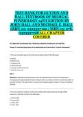 Test Bank for Guyton and Hall Textbook of Medical Physiology&comma; 14th Edition by John E&period; Hall & Michael E&period; Hall