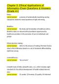 Chapter 5 Ethical Applications of Informatics Exam Questions & Answers &lpar;Grade A&plus;&rpar;&period;docx&NewLine;&NewLine;
