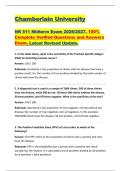 Chamberlain University &NewLine;NR 511 Midterm Exam 2026&sol;2027&period; 100&percnt; &NewLine;Complete Verified Questions and Answers &NewLine;Exam&period; &NewLine;Latest Revised Update&period;