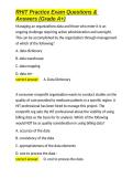 RHIT Practice Exam Questions & Answers &lpar;Grade A&plus;&rpar;&period;docx&NewLine;&NewLine;