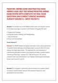 Pediatric Sonography ARDMS Exam 2026&sol;2027 &vert; Practice Questions & Answers with Detailed Rationales &vert; PS Registry Prep