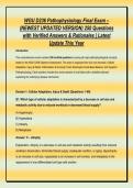 WGU D236 PATHOPHYSIOLOGY FINAL EXAM BUNDLE &lpar;2026&sol;2027&rpar; &vert; Complete Practice Test Bank &plus; Detailed Disease Mechanisms & Clinical Rationales &lbrack;GRADED A&plus;&rsqb;