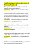 Healthcare Systems Exam Questions & Answers &lpar;Grade A&plus;&rpar;&period;docx&NewLine;&NewLine;