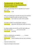 Fundamentals of Health Care Administration Exam Questions & Answers &lpar;Grade A&plus;&rpar;&period;docx&NewLine;&NewLine;
